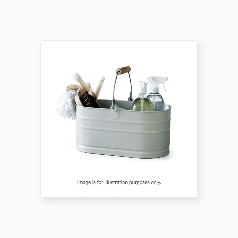Powder-Coated Steel Utility Caddy with Wood Handle - Equipment Caddy