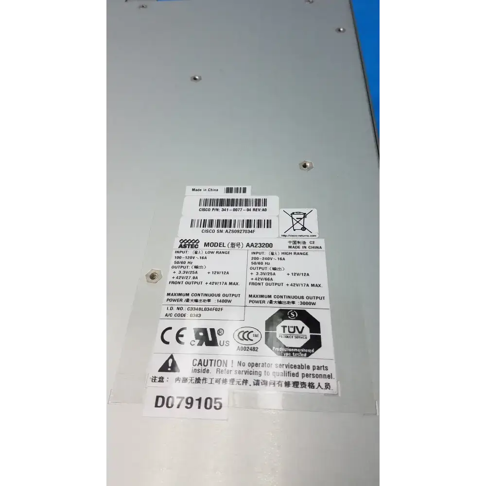 ASTEC Power Supply Module – 100–120V Input Only, Used Power Supply Module, second-hand product photo 4