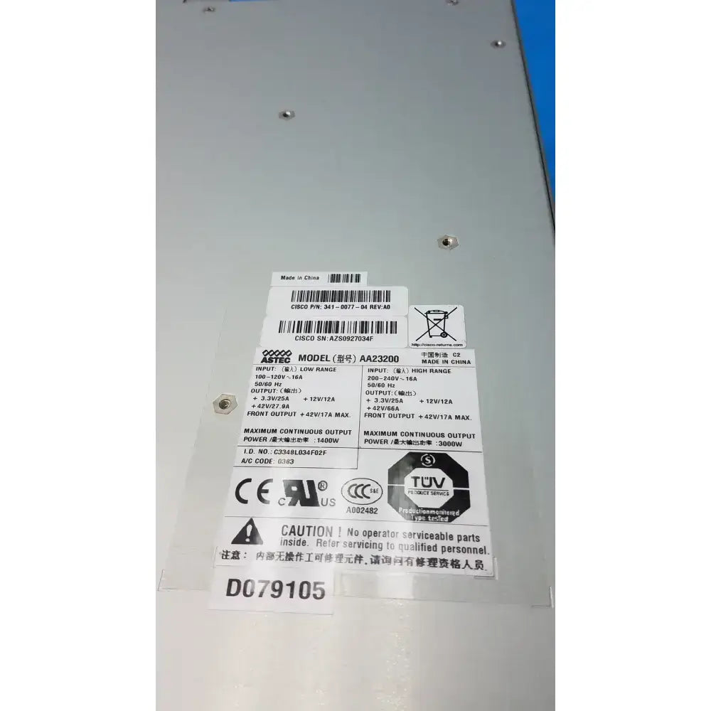 ASTEC Power Supply Module – 100–120V Input Only, Used Power Supply Module, second-hand product photo 4