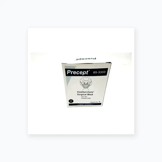 Precept 653333 Comfort Cone Molded Surgical Face Mask Blue 50/Box Surgical Face Mask, second-hand product photo 1