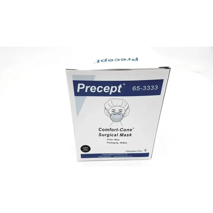 Precept 653333 Comfort Cone Molded Surgical Face Mask Blue 50/Box Surgical Face Mask, second-hand product photo 1