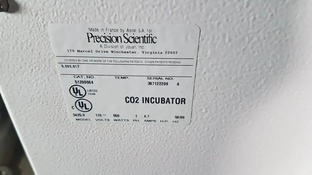 Napco Precision Napco Series 5425, 51200064 Co2 Incubator CO2 Incubator, as-is (for parts) product photo 19