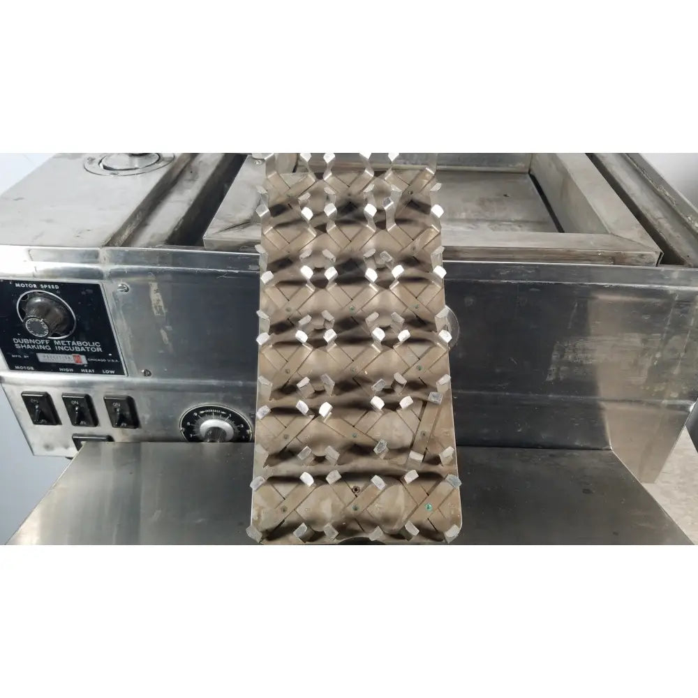 Brown textured egg tray with diamond pattern grid in precision scientific metabolic shaking incubator 66722