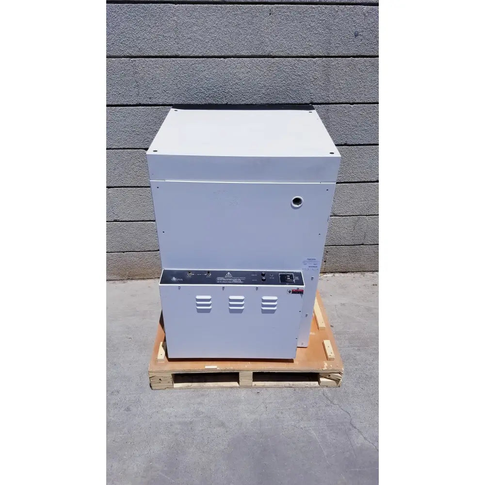 White industrial-grade metal cabinet with control panel and ventilation slots in precision scientific napco 6101fc-or water jacketed co2 incubator