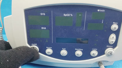 Welch Allyn 53NTO Vital Signs Patient Monitor With Power Supply & SpO2 Sensor