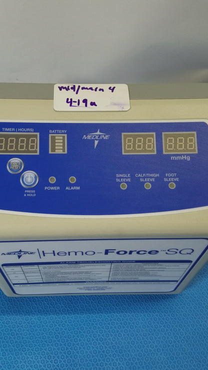 Hemo Force SQ Sequential DVT Pump Model No: MDS600SQ