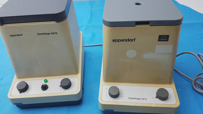 Lot of 2 Eppendorf Benchtop Compact Laboratory Centrifuges