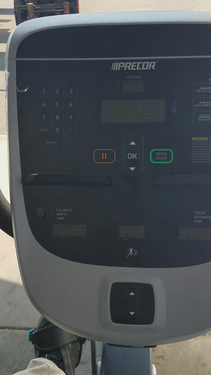 Precor Recumbent Exercise Bike With Precor Console