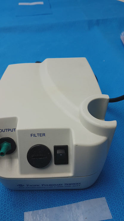 Lot of 2 Pacific Pulmonary Services Medical Air Compressor Nebulizer Units
