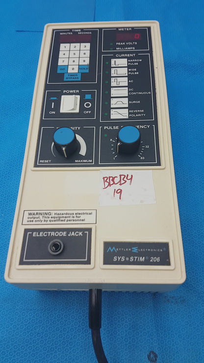 Mettler Electronics SysStim 206 Electrical Neuromuscular Stimulator