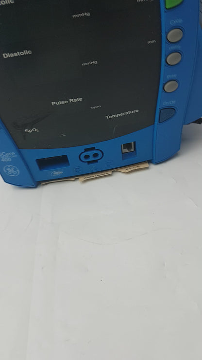 GE Dinamap ProCare 400 Portable Vital Signs Monitor Ref DPC420N-EN