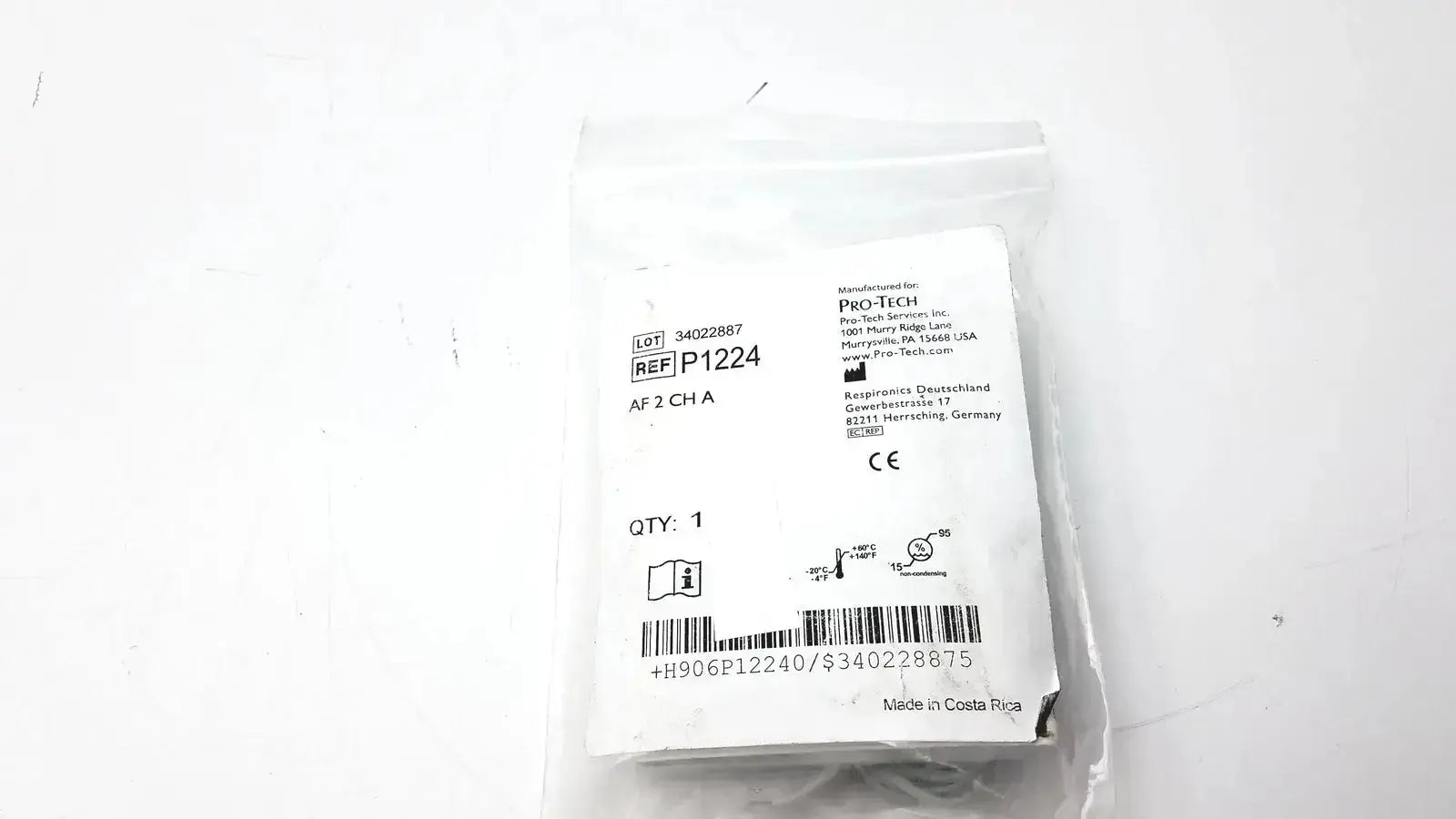 Pro-Tech P1224 Thermocouple Nasal/Oral Airflow Sensor Thermocouple Airflow Sensor, second-hand product photo 1