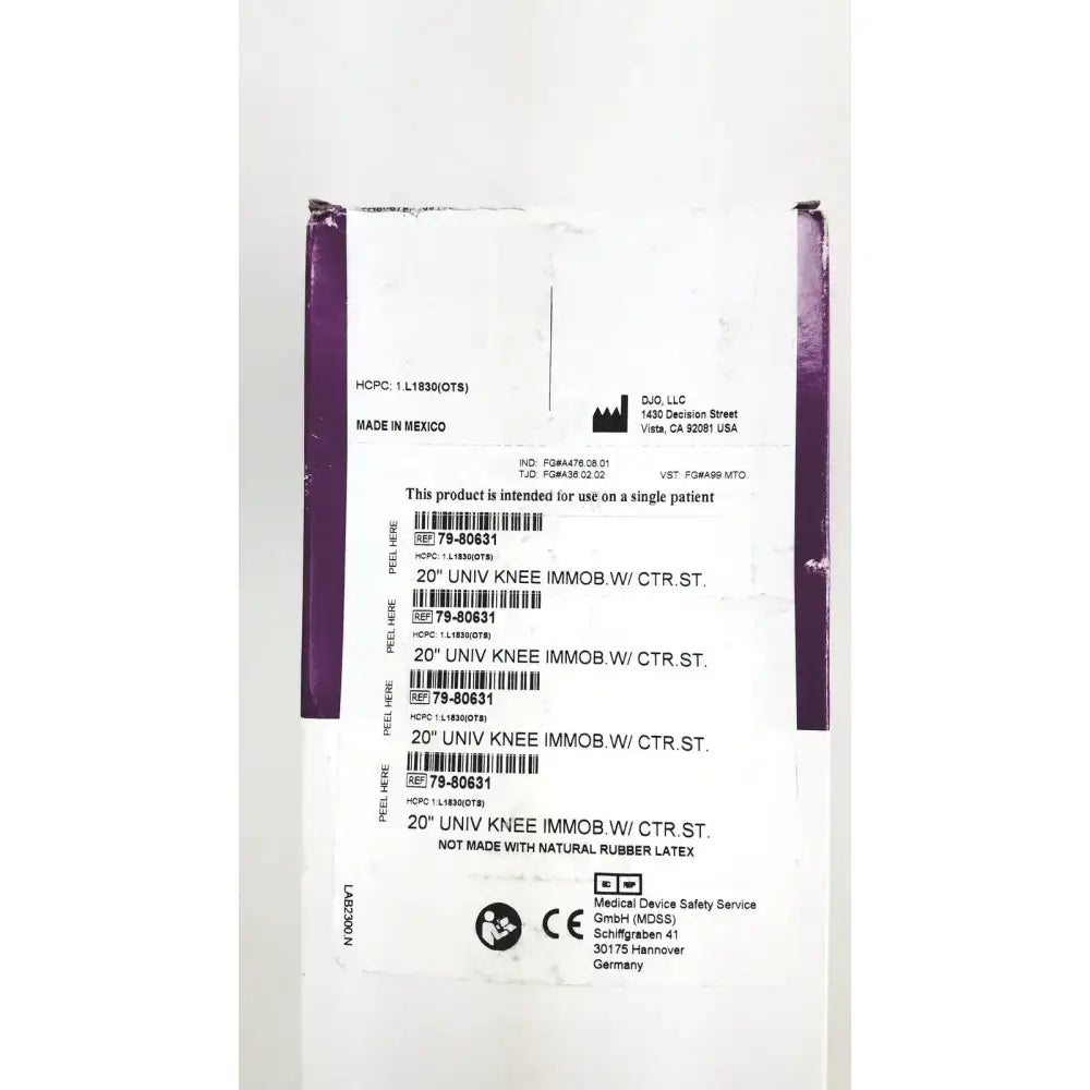 Procare 20" Universal Knee Immob With Ctr St Ref 79-80-631 Knee Immobilizer, second-hand product photo 5