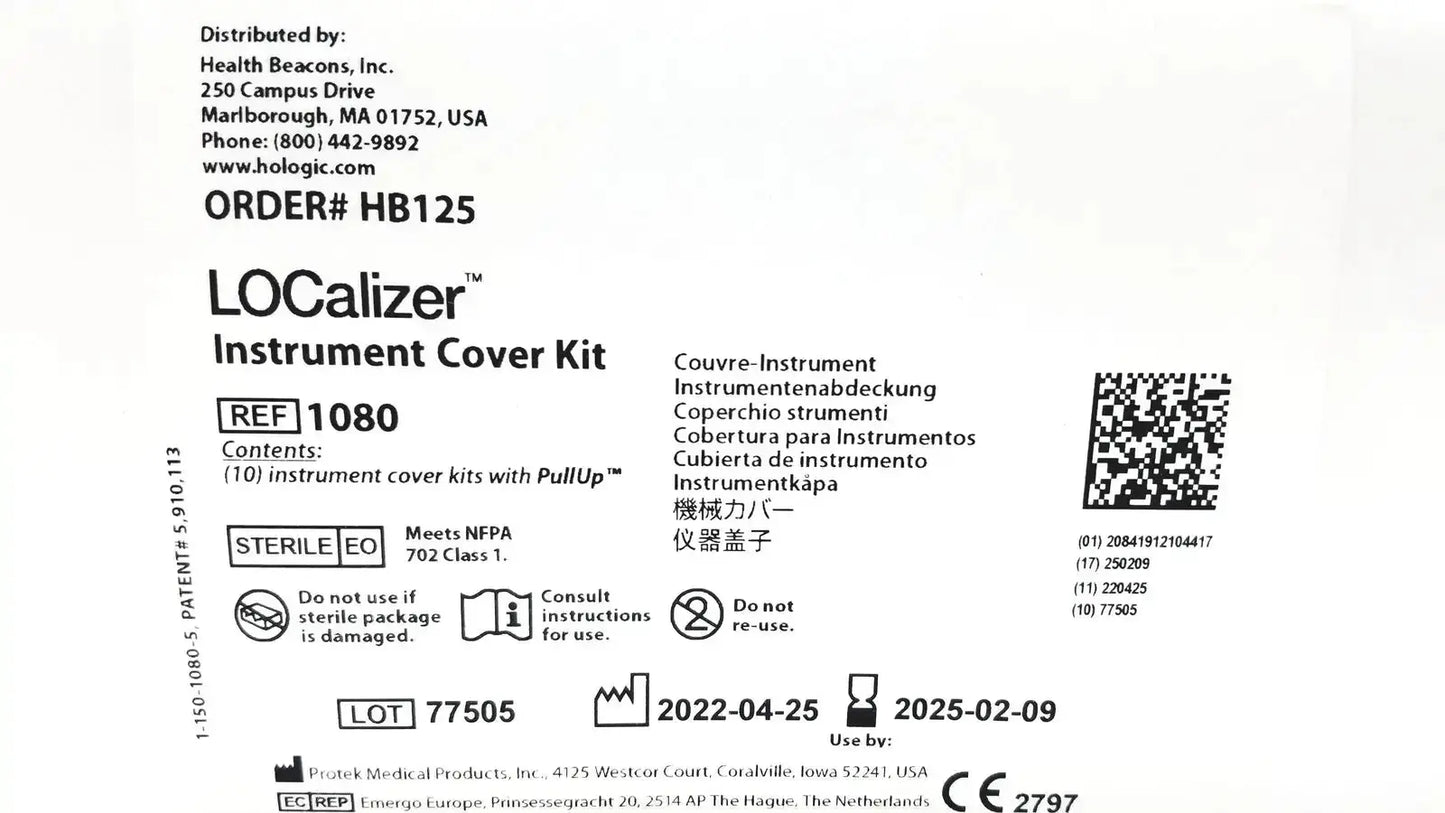 PROTEK MEDICAL PRODUCTS, INC. 1080 Localizer Instrument Cover Kit Instrument Cover Kit, second-hand product photo 5