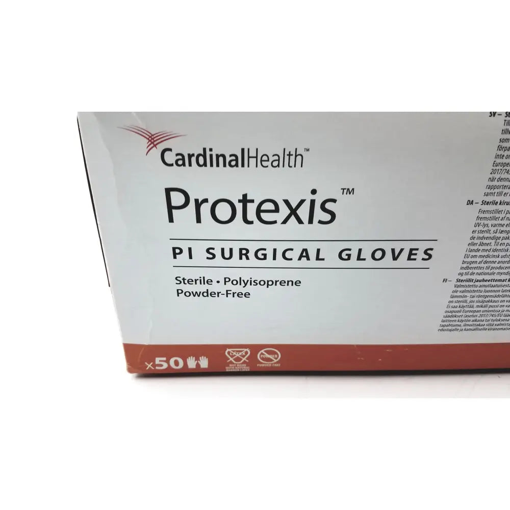 Cardinalhealth protexis pi polyisoprene surgical glove 71-2d72pt85 sterile powder-free size 8 1/2 in branded box