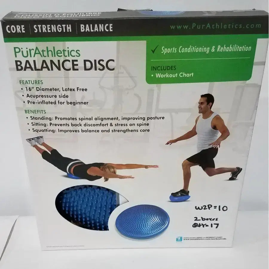 Reuse Medical PurAthletics Balance Disc – 16" Diameter, Latex-Free Stability Cushion Centrifuge Tubes, second-hand product photo 1