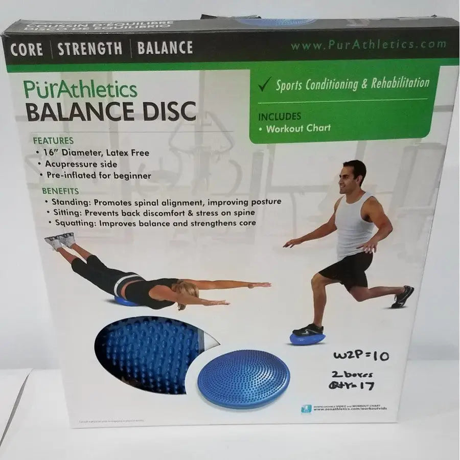 Reuse Medical PurAthletics Balance Disc – 16" Diameter, Latex-Free Stability Cushion Centrifuge Tubes, second-hand product photo 1