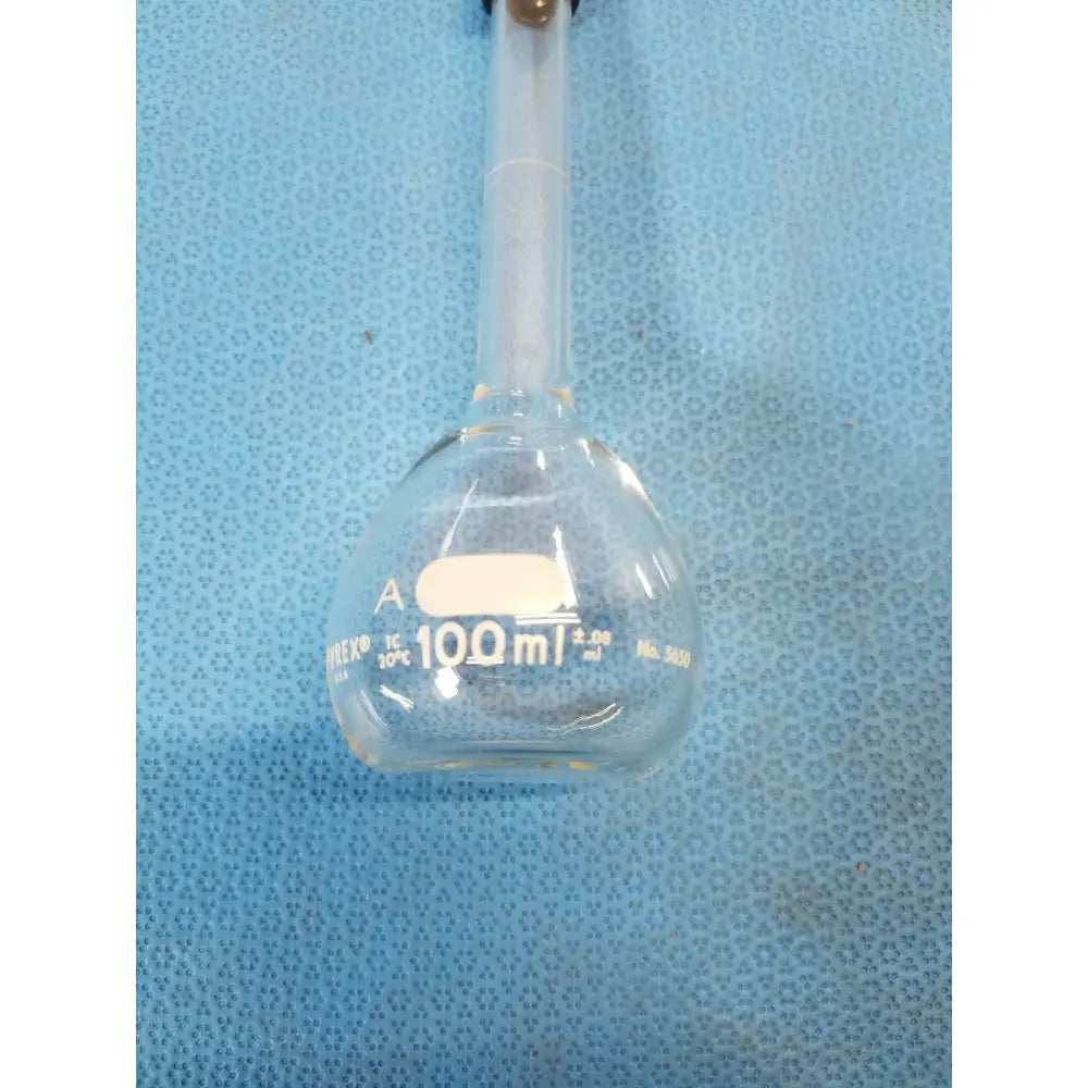 Pyrex 100 mL Round Bottom Kjeldahl Flask with Stopper – Borosilicate Laboratory Kjeldahl Flask, second-hand product photo 3