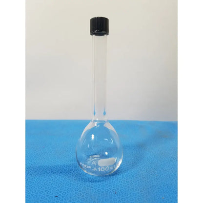 Pyrex 100 mL Round Bottom Kjeldahl Flask with Stopper – Borosilicate Laboratory Kjeldahl Flask, second-hand product photo 1
