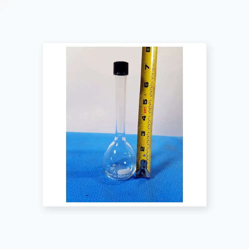 Pyrex 100 mL Round Bottom Kjeldahl Flask with Stopper – Borosilicate Laboratory Kjeldahl Flask, second-hand product photo 4
