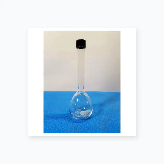 Pyrex 100 mL Round Bottom Kjeldahl Flask with Stopper – Borosilicate Laboratory Kjeldahl Flask, second-hand product photo 1