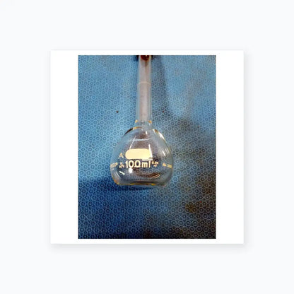 Pyrex 100 mL Round Bottom Kjeldahl Flask with Stopper – Borosilicate Laboratory Kjeldahl Flask, second-hand product photo 3
