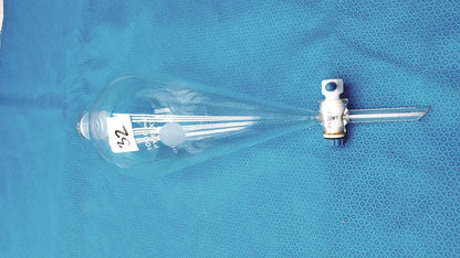 Pyrex 1000 mL Glass Separatory Funnel with Stopper – Borosilicate Glass Separatory Funnel, second-hand product photo 1