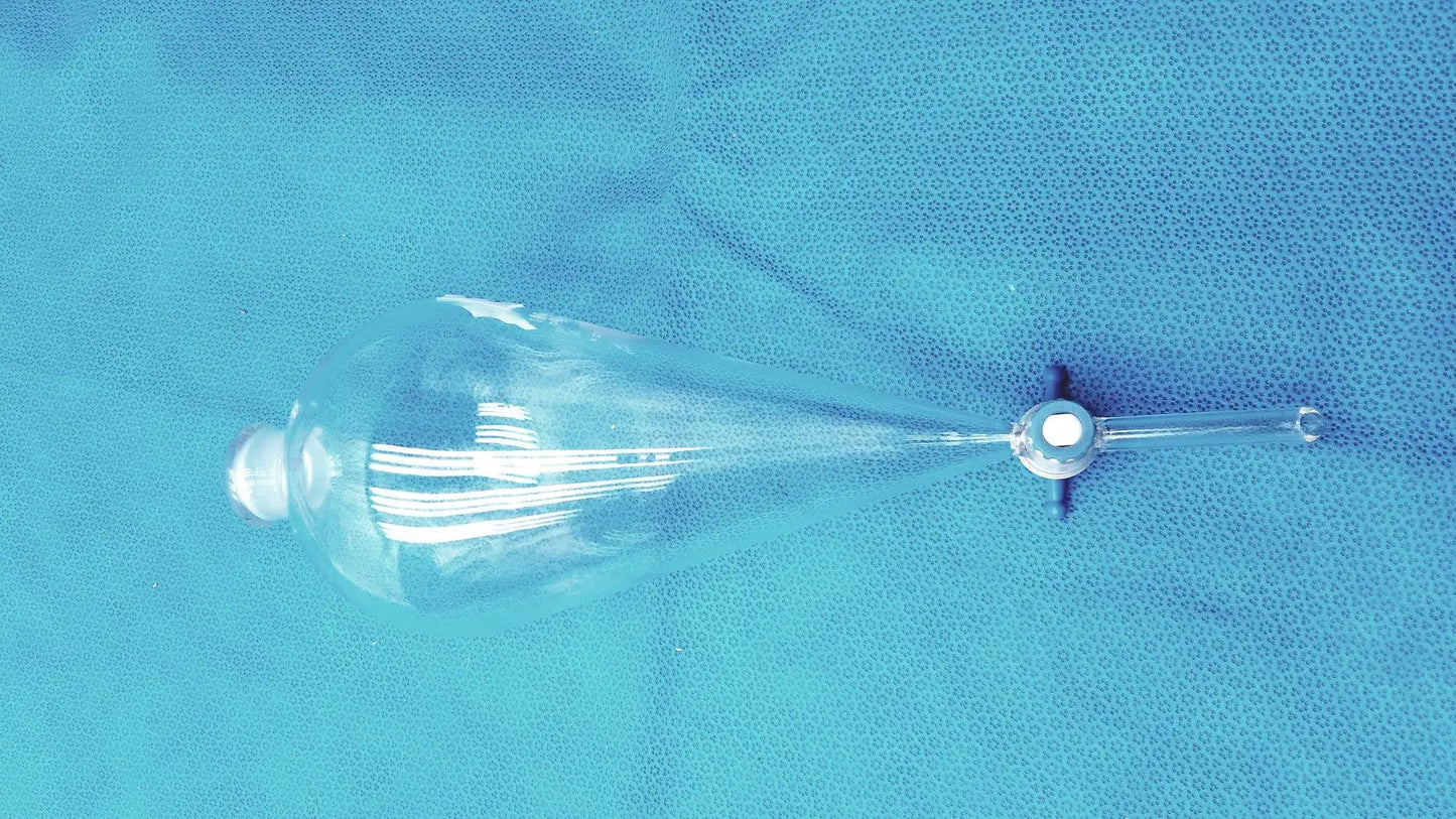 Pyrex 1000 mL Glass Separatory Funnel with Stopper – Borosilicate Glass Separatory Funnel, second-hand product photo 7