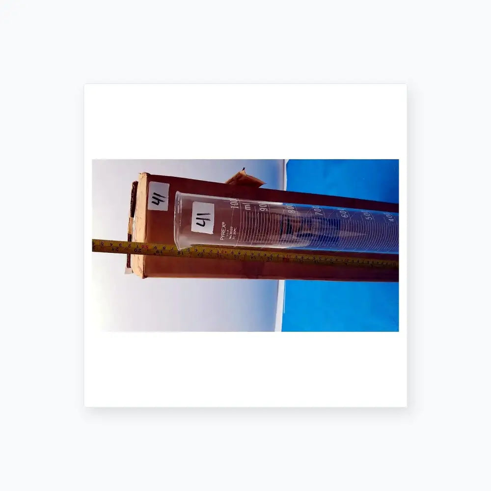PYREX 1000mL Graduated Glass Cylinder – Laboratory Measuring Instrument Graduated Cylinder, second-hand product photo 1