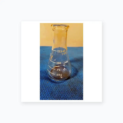 Reuse Medical PYREX 125 ml Glass Erlenmeyer Conical Flask Heavy Duty Rim Lab - No.4980 Centrifuge Tubes, second-hand product photo 1