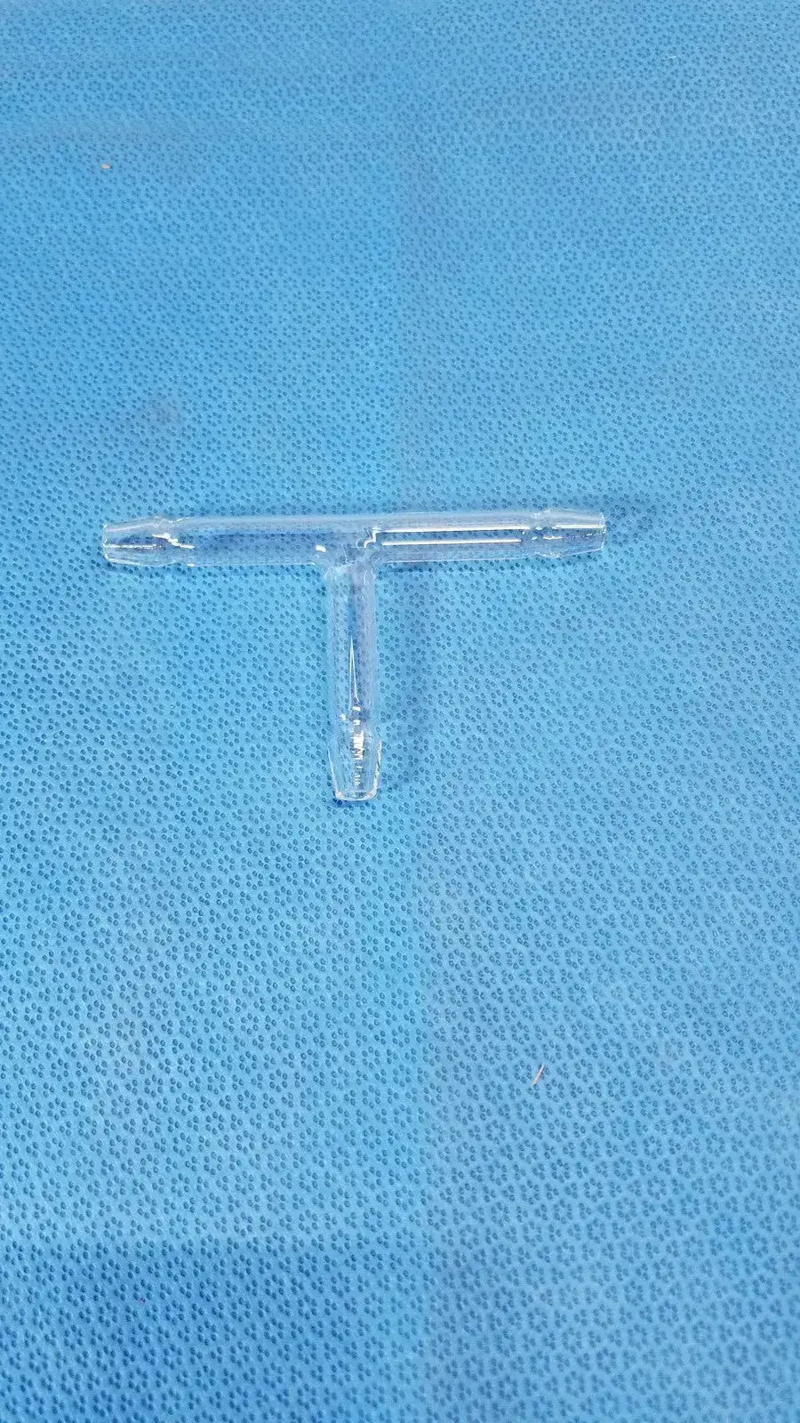 Pyrex 12mm Constricted 'T' Borosilicate Tubing Connector – Laboratory Glassware Laboratory Glassware Connector, second-hand product photo 1