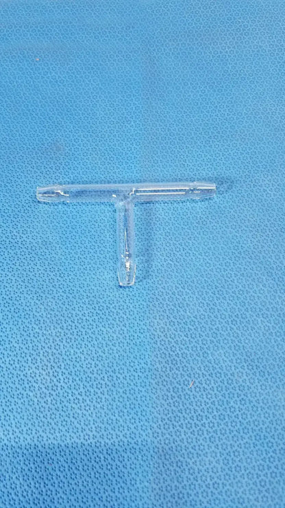 Pyrex 12mm Constricted 'T' Borosilicate Tubing Connector – Laboratory Glassware Laboratory Glassware Connector, second-hand product photo 1
