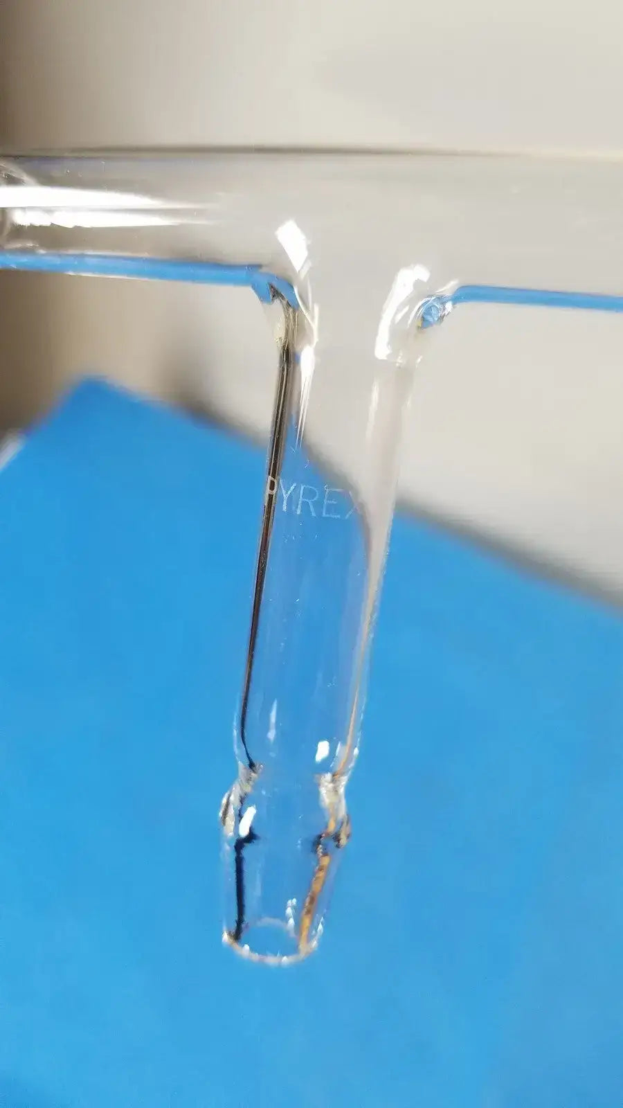 Pyrex 12mm Constricted 'T' Borosilicate Tubing Connector – Laboratory Glassware Laboratory Glassware Connector, second-hand product photo 2