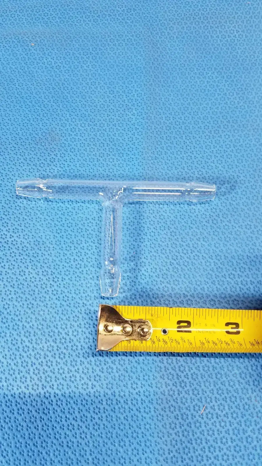 Pyrex 12mm Constricted 'T' Borosilicate Tubing Connector – Laboratory Glassware Laboratory Glassware Connector, second-hand product photo 3