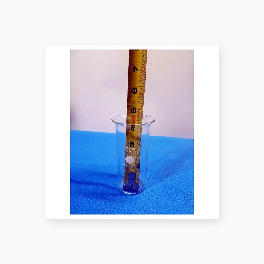 Pyrex 180 mL Glass Beaker – Borosilicate Laboratory Measuring Vessel Laboratory Beaker, second-hand product photo 3