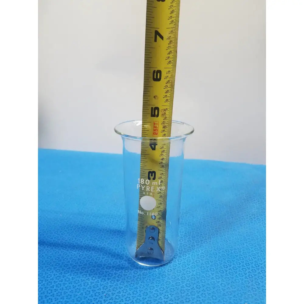 Pyrex 180 mL Glass Beaker – Borosilicate Laboratory Measuring Vessel Laboratory Beaker, second-hand product photo 3