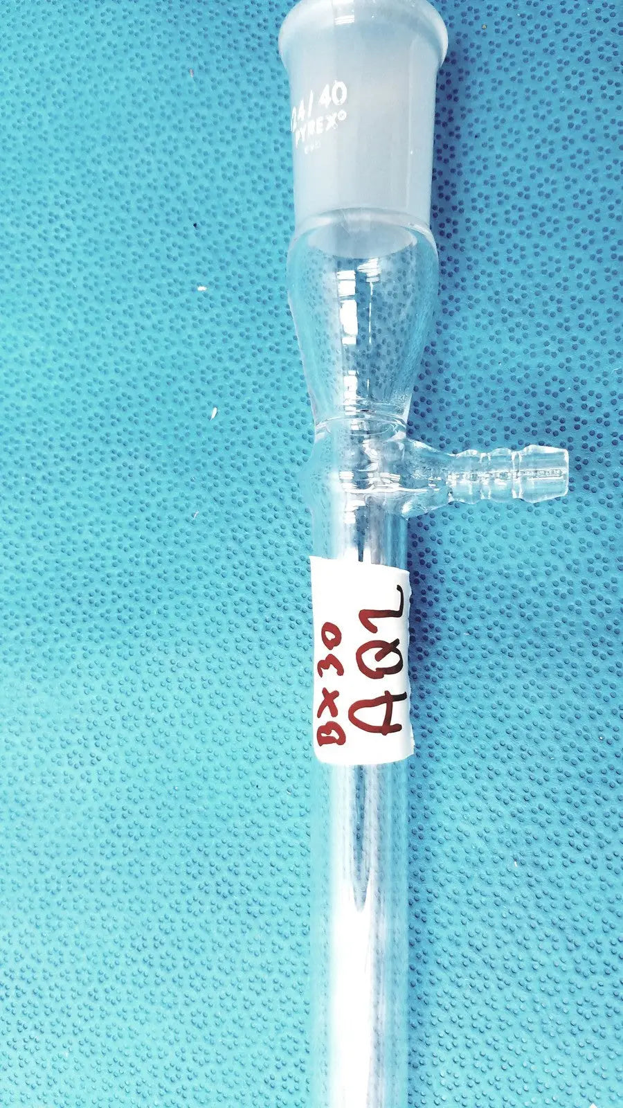 PYREX 24/40 Jacketed Liebig Condenser – West Style Glass Distillation Condenser Laboratory Condenser, second-hand product photo 3