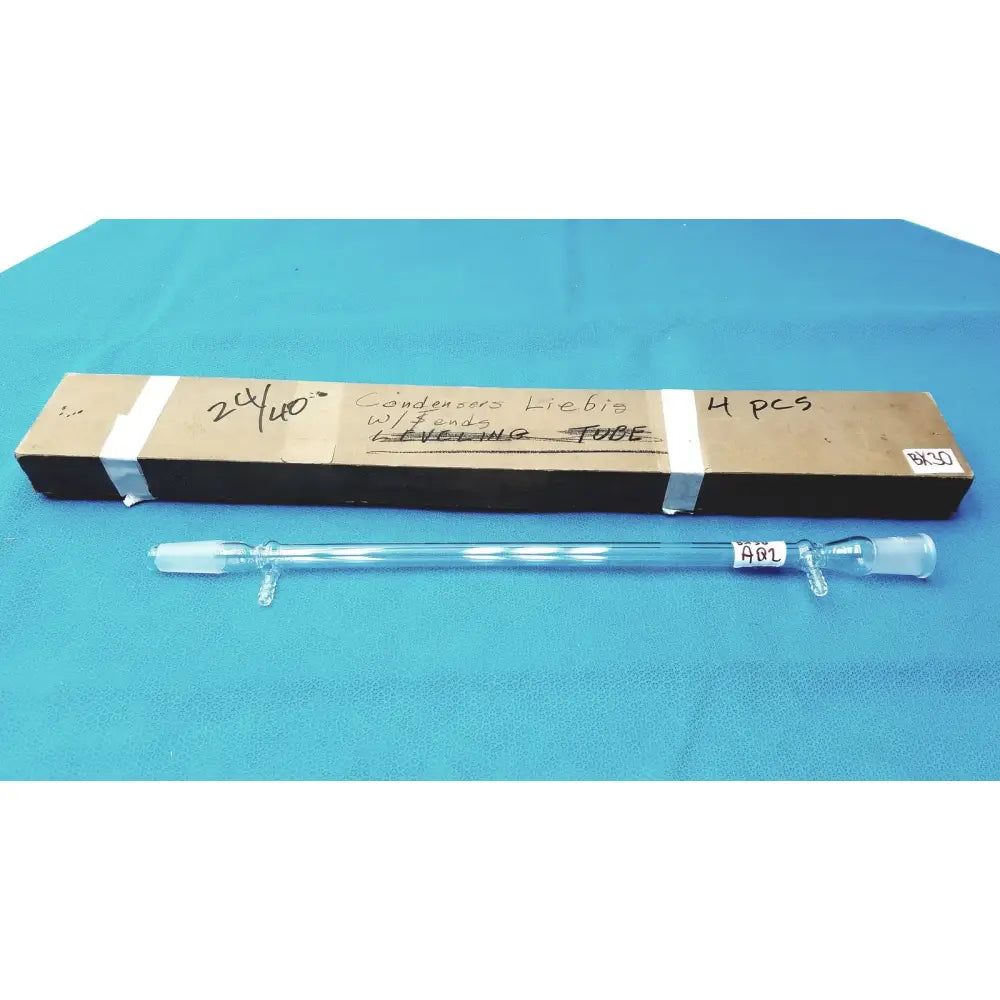 PYREX 24/40 Jacketed Liebig Condenser – West Style Glass Distillation Condenser Laboratory Condenser, second-hand product photo 1