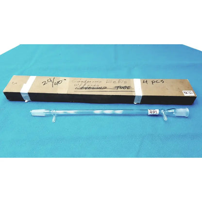 PYREX 24/40 Jacketed Liebig Condenser – West Style Glass Distillation Condenser Laboratory Condenser, second-hand product photo 1