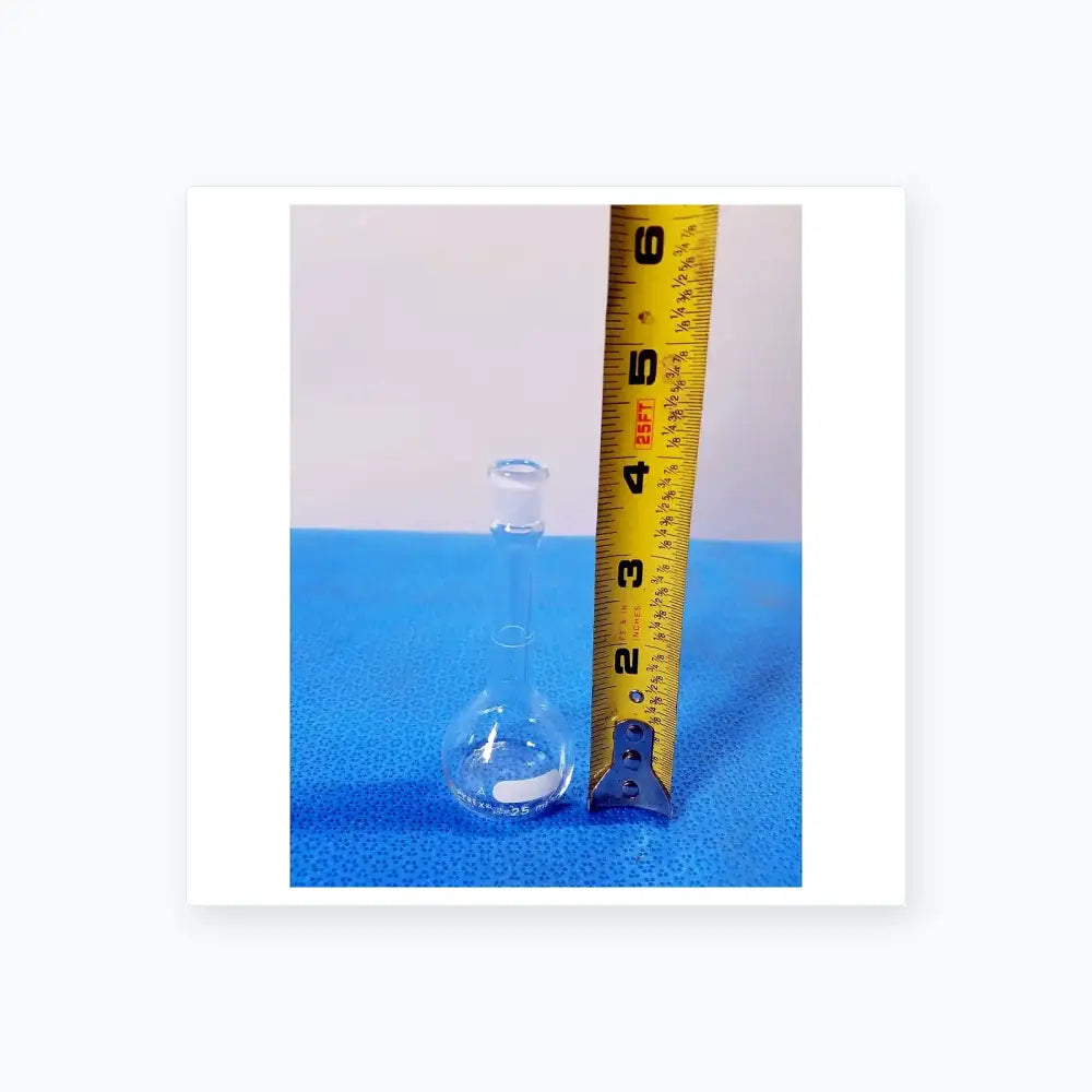 Pyrex 25 mL Wide Mouth Volumetric Flask – Borosilicate Laboratory Glassware Volumetric Flask, second-hand product photo 4