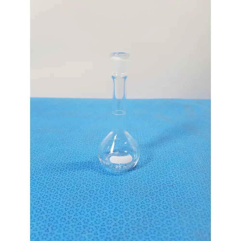 Pyrex 25 mL Wide Mouth Volumetric Flask – Borosilicate Laboratory Glassware Volumetric Flask, second-hand product photo 1