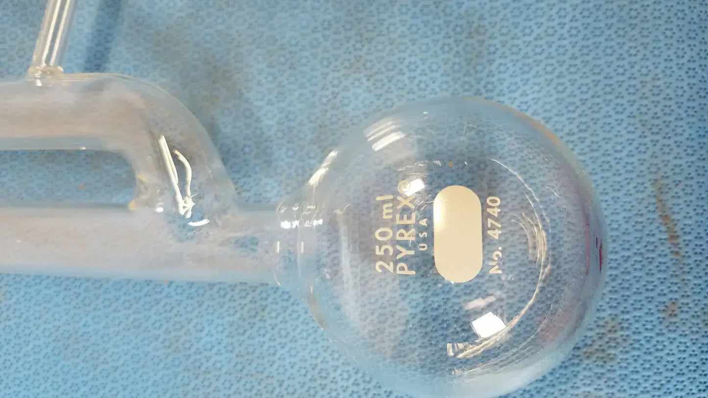 PYREX 250 mL Vintage Scientific Glass Advanced Laboratory Tube Laboratory Tube, second-hand product photo 2