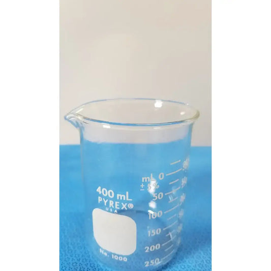 PYREX 400 mL Glass Beaker, Griffin Low Form, Heavy-Duty Laboratory Ware Glass Beaker, second-hand product photo 1