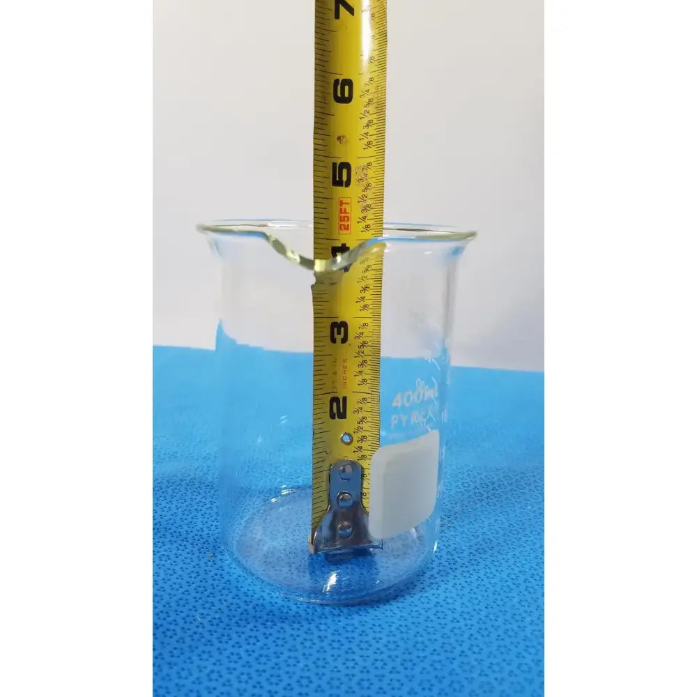PYREX 400mL Griffin Beaker, Low Form, Heavy Duty Lab Glassware Laboratory Glassware, second-hand product photo 2