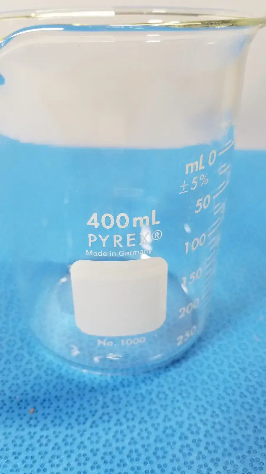 PYREX 400mL Griffin Beaker, Low Form, Heavy Duty Lab Glassware Laboratory Glassware, second-hand product photo 4