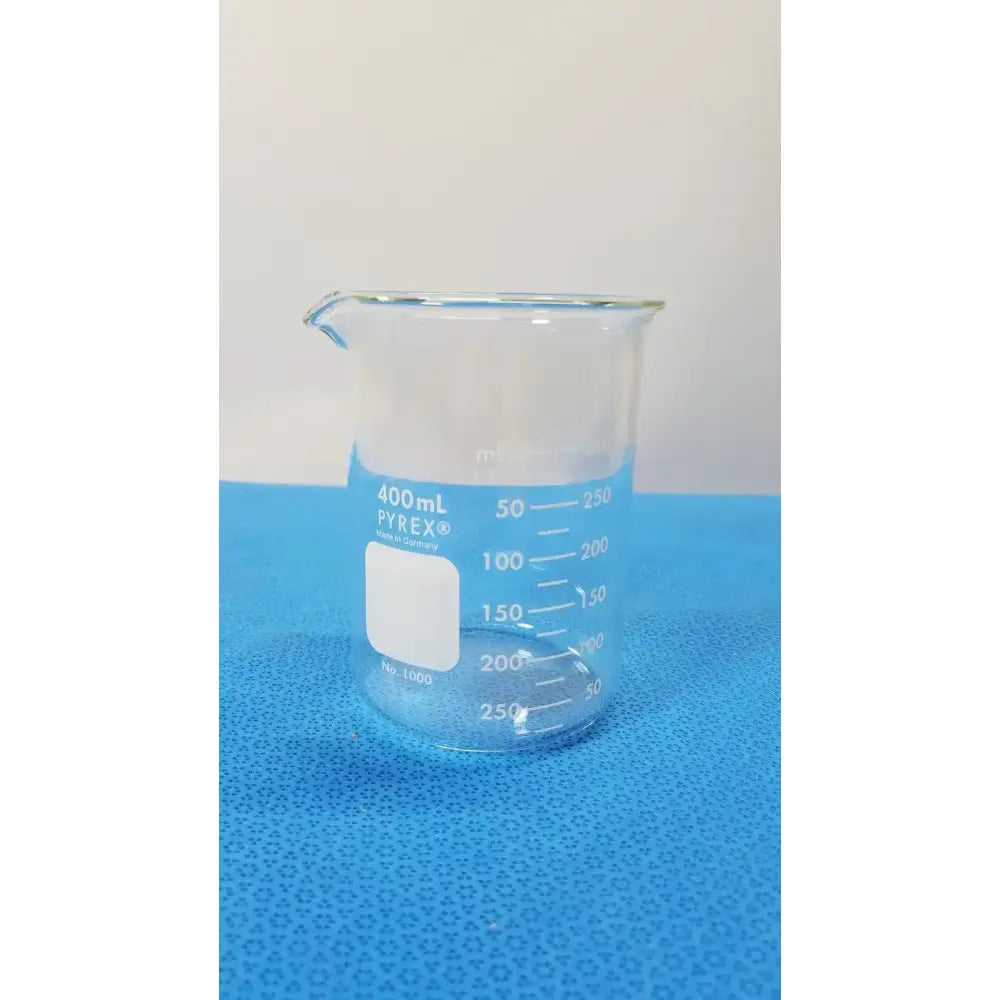 PYREX 400mL Griffin Beaker, Low Form, Heavy Duty Lab Glassware Laboratory Glassware, second-hand product photo 1