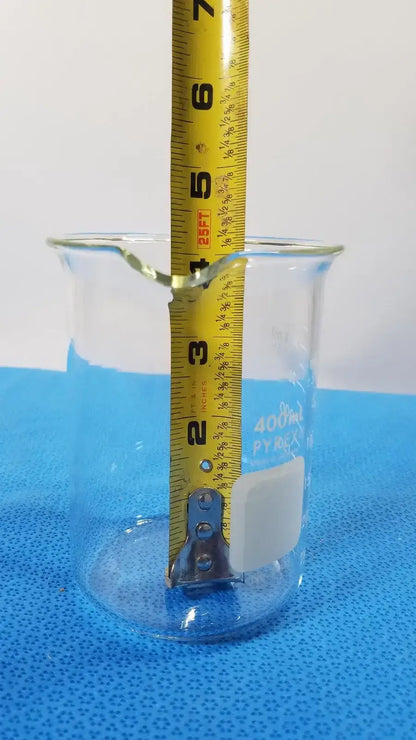 PYREX 400mL Griffin Beaker, Low Form, Heavy Duty Lab Glassware Laboratory Glassware, second-hand product photo 2