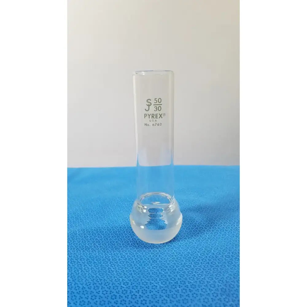 PYREX 50/30 Ball Ground Joint with Ribs – Borosilicate Lab Glass Connector Laboratory Glassware Part, second-hand product photo 3