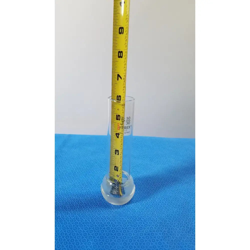 PYREX 50/30 Ball Ground Joint with Ribs – Borosilicate Lab Glass Connector Laboratory Glassware Part, second-hand product photo 4