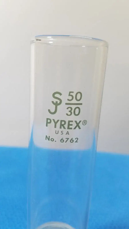 PYREX 50/30 Ball Ground Joint with Ribs – Borosilicate Lab Glass Connector Laboratory Glassware Part, second-hand product photo 1